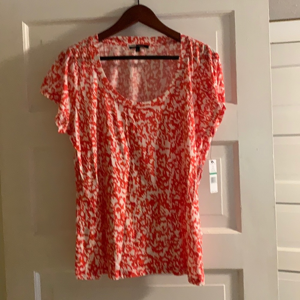 Gorgeous print light cotton modal blend summer top